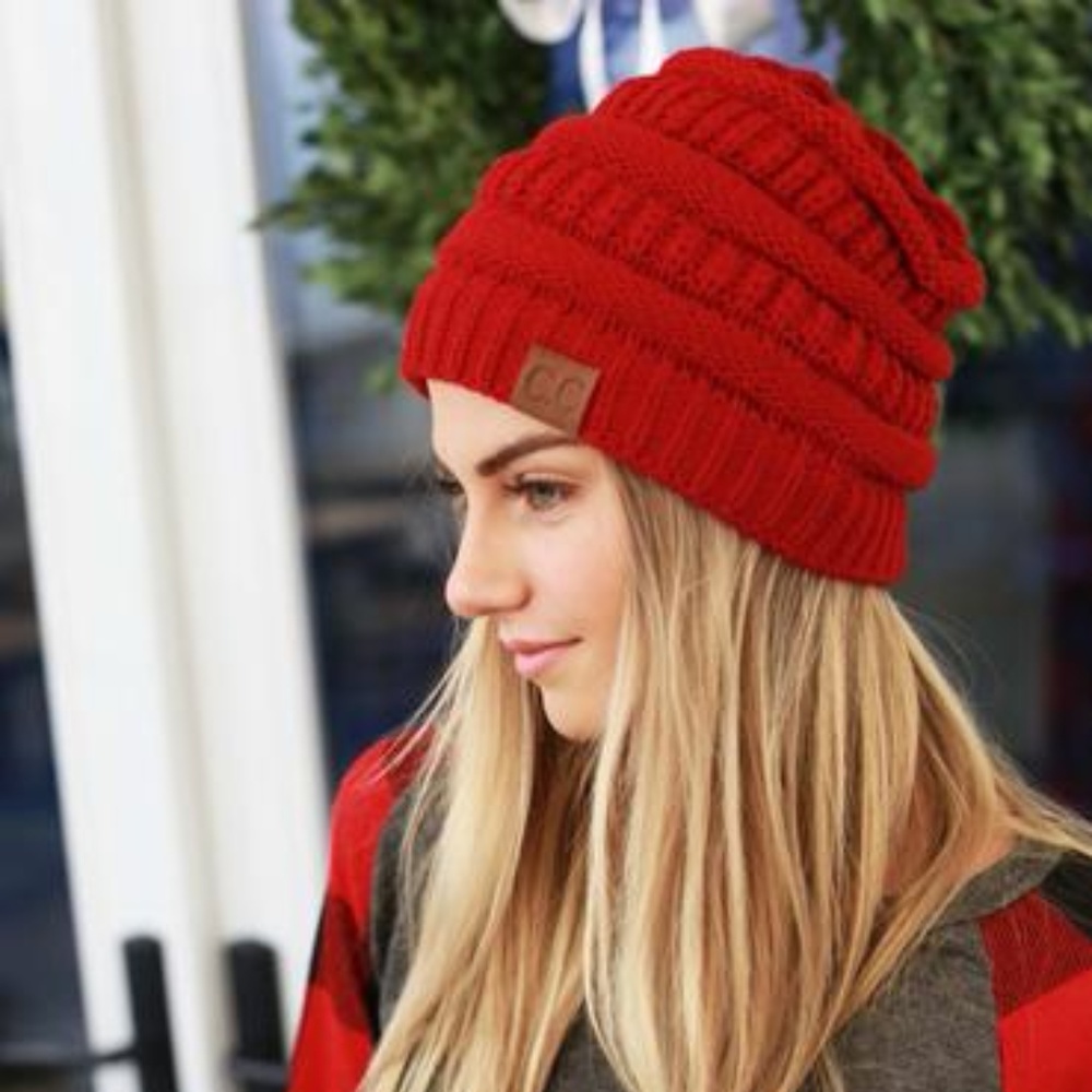 C.C. Beanie-red